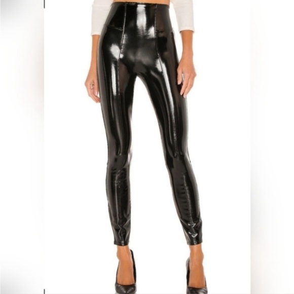 SPANX Faux Patent Leather Leggings. Size M. NWT. - Picture 2 of 6